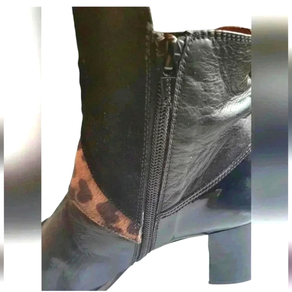 Hispanitas Patent Leather Suede Faux skin Ankle Boots size 37 - Picture 5 of 12